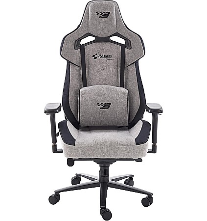 Scaun directorial pentru gaming HM Alister, stofa, robust, cadru metalic, cotiere reglabile, multiblock,100 kg, gri [1]