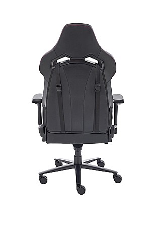 Scaun directorial pentru gaming HM Baldur, piele ecologica, cadru metalic, cotiere reglabile, multiblock,100 kg, negru [4]