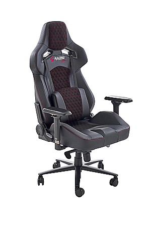 Scaune Gaming - Scaun directorial pentru gaming HM Baldur, piele ecologica, cadru metalic, cotiere reglabile, multiblock,100 kg, negru