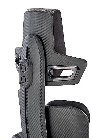 Scaun directorial pentru gaming HM Nitro 2, stofa, cotiere reglabile, multiblock, ergonomic,120 kg, gri/negru [3]