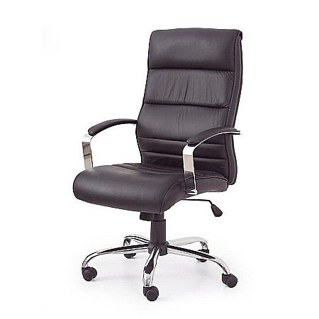 Scaun directorial piele HM Teksas negru [1]