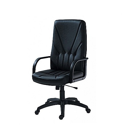 Scaun directorial piele naturala 5500 negru [1]