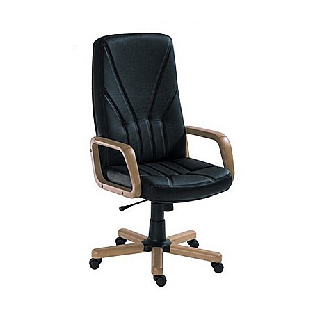 Scaune directoriale - Scaun directorial piele naturala 5900 negru