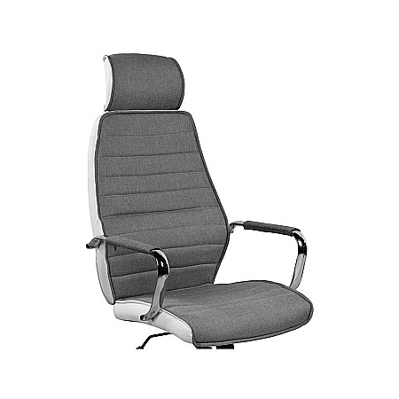 Scaun directorial SL Q035 gri - alb [2]