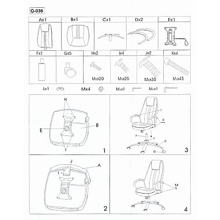 Scaun directorial SL Q036, Piele ecologica, Cadru Metalic, Inaltime ajustabila, 100 kg, Negru [2]