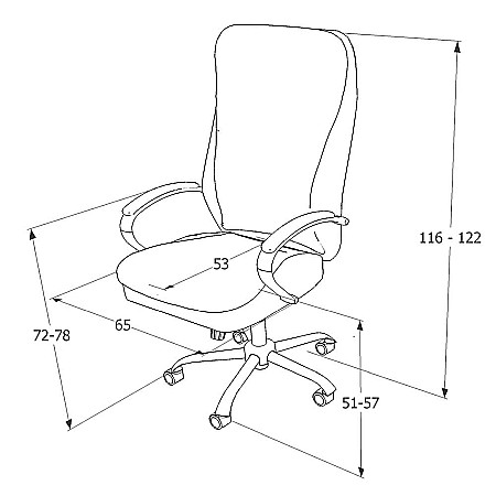 Scaun directorial SL Q154, Piele naturala, Inaltime ajustabila, Suport lombar, Mecanism Multiblock, Cadru cromat, 100 kg, Negru [3]