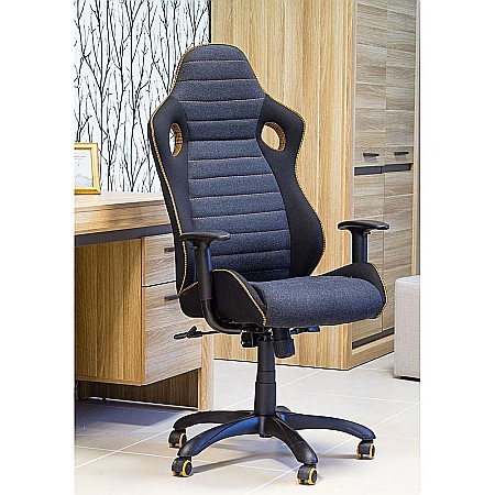 Scaun directorial SL Q229 negru - gri [2]