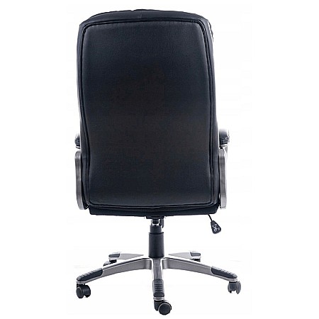 Scaun directorial SL Q270, cadru polipropilena, piele ecologica, inaltime ajustabila, mecanism balansare, 100 Kg, negru [1]