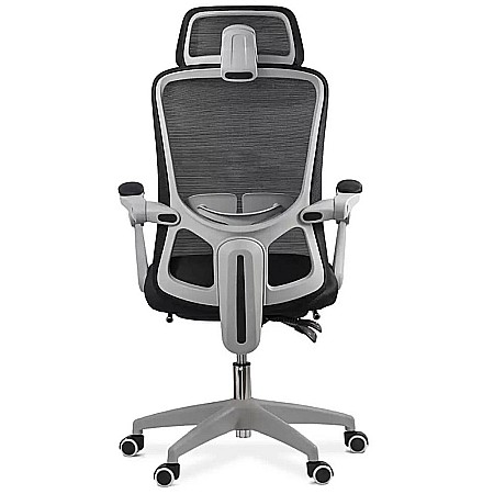 Scaun ergonomic cu tetiera OFF 430, mesh, suport picioare, polipropilena, 100 kg [2]