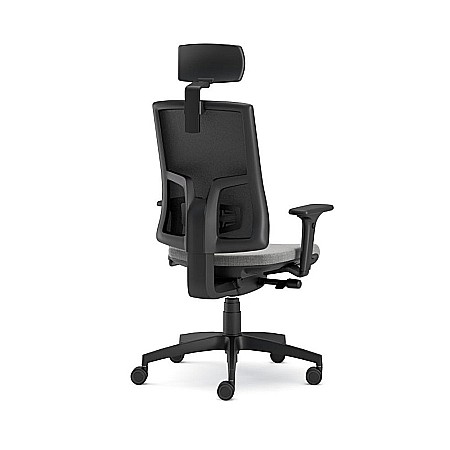 Scaun ergonomic cu tetiera Pure Negru Mesh PDH [3]