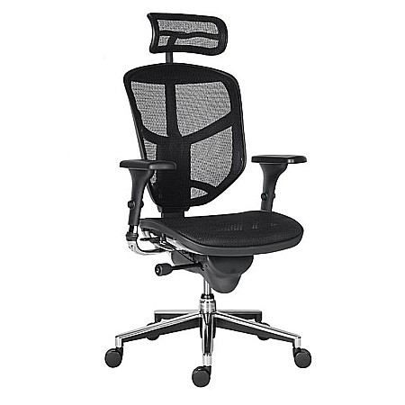 Scaun ergonomic mesh Enjoy negru [3]