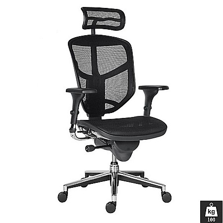 Scaune cu mesh - Scaun ergonomic mesh Enjoy negru