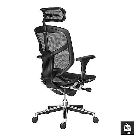 Scaun ergonomic mesh Enjoy negru [1]