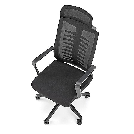 Scaun ergonomic mesh HM Fabio negru [9]