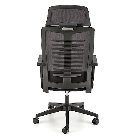 Scaun ergonomic mesh HM Fabio negru [5]