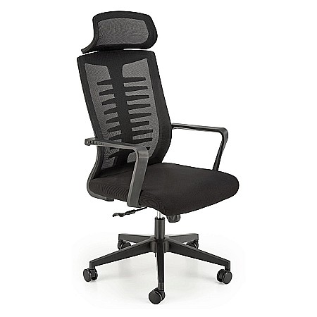 Scaune pentru birou - Scaun ergonomic mesh HM Fabio negru