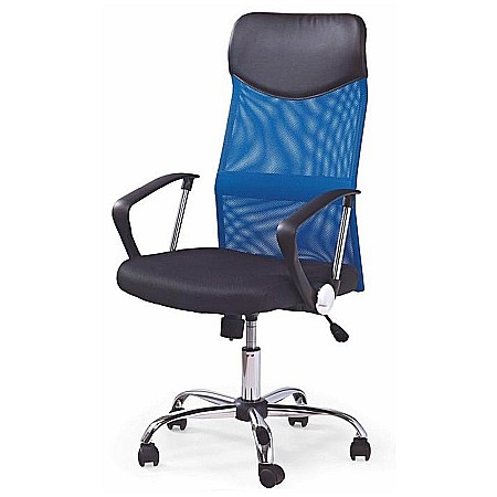 Scaun ergonomic mesh HM Vire albastru [1]