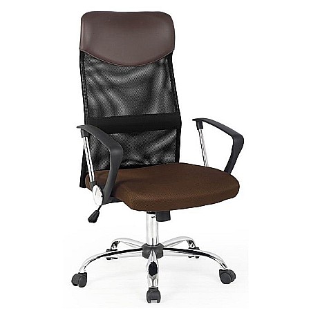 Scaune cu mesh - Scaun ergonomic mesh HM Vire maro