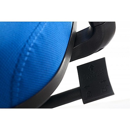 Scaun ergonomic mesh Zen albastru - negru [4]