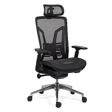 Scaun ergonomic multifunctional SYYT 9506, mesh, suport lombar reglabil, baza metalica, 120 kg
