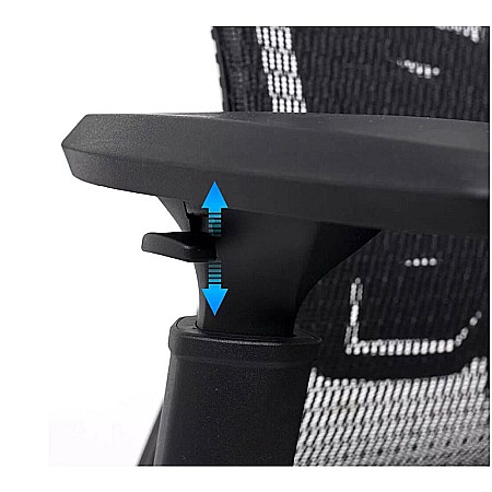 Scaun ergonomic multifunctional SYYT 9506, mesh, suport lombar reglabil, baza metalica, 120 kg [3]