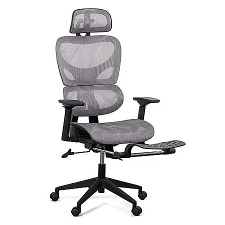 Scaun ergonomic multifunctional SYYT 9508, mesh, suport lombar, tetiera, spatar si brate reglabile, suport picioare, 120 kg [2]