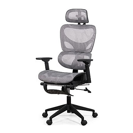 Scaun ergonomic multifunctional SYYT 9508, mesh, suport lombar, tetiera, spatar si brate reglabile, suport picioare, 120 kg [3]