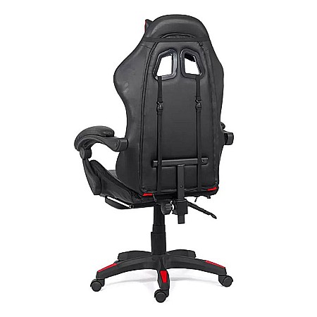 Scaun gaming cu iluminare LED RGB OFF 303, perne detasabile, suport picioare retractabil, polipropilena, 110 kg [7]