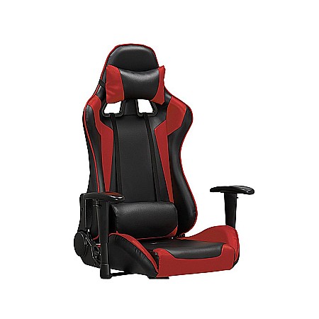 Scaun gaming HM Defender negru - rosu [2]
