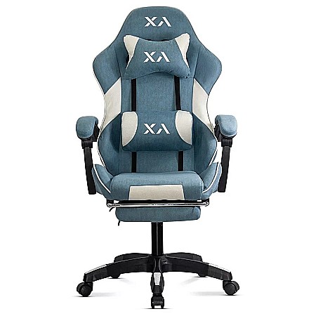 Scaun gaming OFF 295, spatar reglabil, suport picioare, stofa, robust, cadru polipropilena, rabatabil, 100 kg [3]