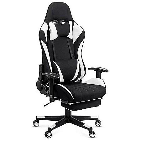 Scaune Gaming - Scaun gaming OFF 296, spatar reglabil, stofa, robust, cadru polipropilena, mecanism de balans, perne reglabile, 100 kg