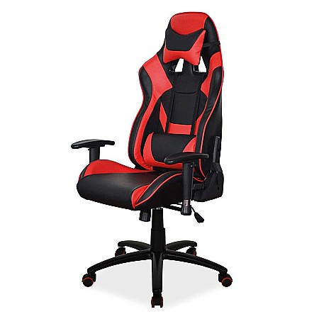 Scaun gaming SL Supra negru - rosu [1]