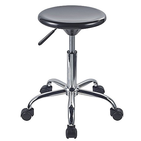 Scaun laborator Berna, PVC, Cadru cromat, Inaltime reglabila, 80 kg [1]