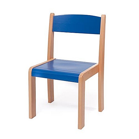 Scaune gradinita - Scaun lemn gradinita Bambi, H31, albastru