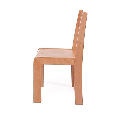 Scaun lemn gradinita Bambi, H35, natur [4]