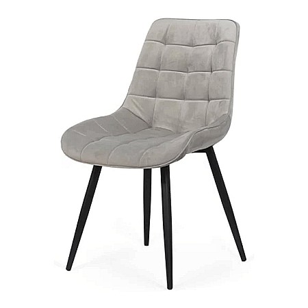 Scaun living BUC 206, catifea, picioare metalice, robust, ergonomic, 110 kg [1]