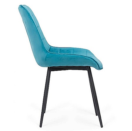 Scaun living BUC 206, catifea, picioare metalice, robust, ergonomic, 110 kg [1]