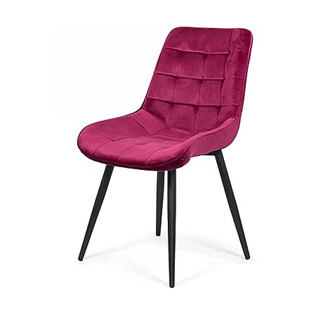 Scaune living - Scaun living BUC 206, catifea, picioare metalice, robust, ergonomic, 110 kg