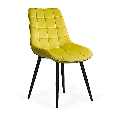 Scaune living - Scaun living BUC 206, catifea, picioare metalice, robust, ergonomic, 110 kg