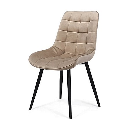 Scaun living BUC 206, catifea, picioare metalice, robust, ergonomic, 110 kg [1]