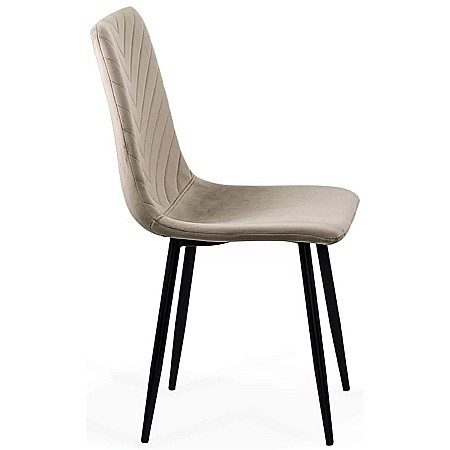 Scaun living BUC 208, catifea, baza metalica [1]