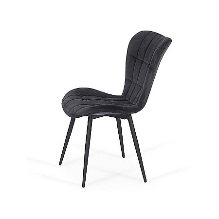 Scaune living - Scaun living BUC 247, catifea, ergonomic, picioare metalice, 110 kg