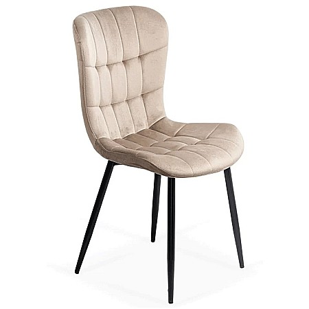 Scaune - Scaun living BUC 247, catifea, ergonomic, picioare metalice, 110 kg