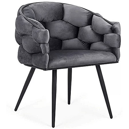Scaun living BUC 256, ergonomic, catifea, structura metalica, perne groase, 120 kg [1]