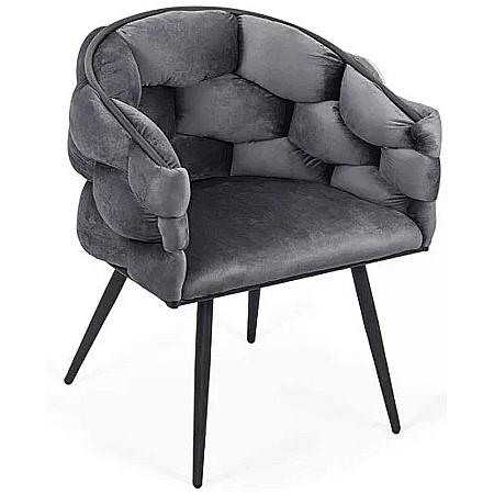 Scaun living BUC 256, ergonomic, catifea, structura metalica, perne groase, 120 kg [2]