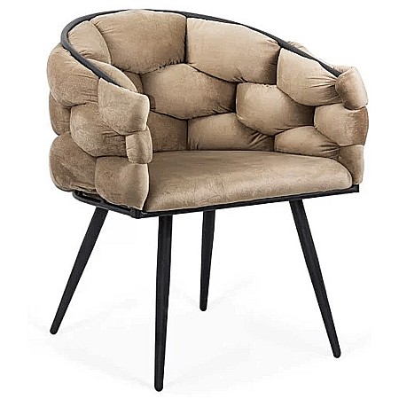 Scaune living - Scaun living BUC 256, ergonomic, catifea, structura metalica, perne groase, 120 kg