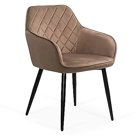 Scaune living - Scaun living BUC 258, forma conica, catifea, picioare metalice, 110 kg