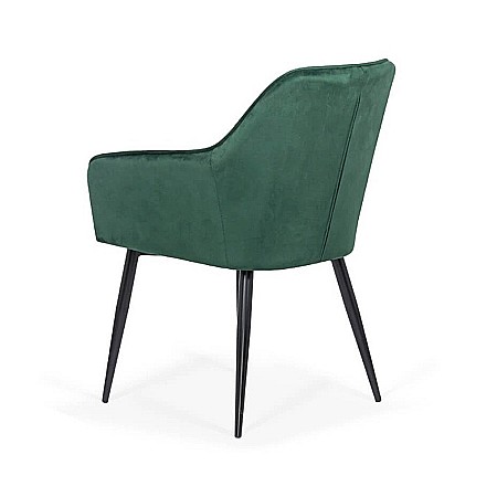 Scaun living BUC 258, forma conica, catifea, picioare metalice, 110 kg [2]