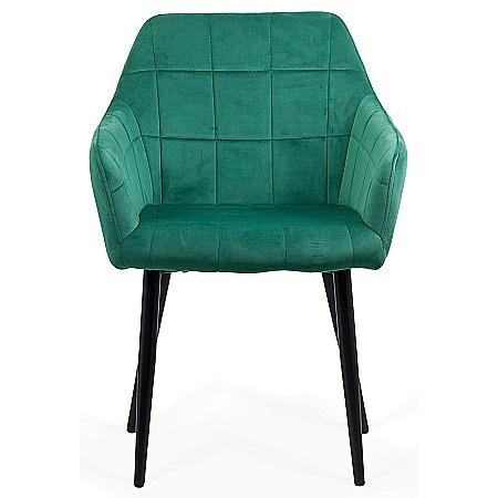 Scaune living - Scaun living BUC 260, catifea, robust, picioare metalice, brate curbate, 110 kg