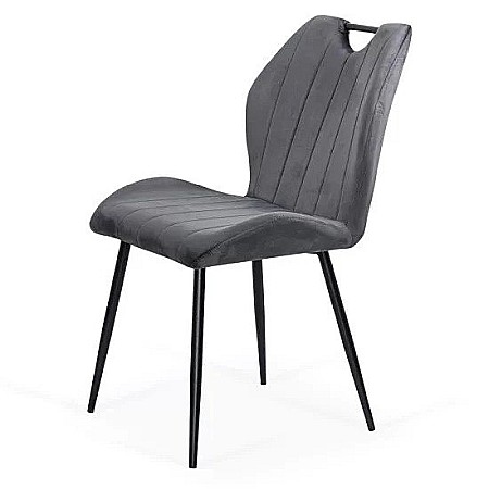 Scaun living BUC204, catifea, structura metalica, ergonomic, spatar cu maner, 120 kg [4]